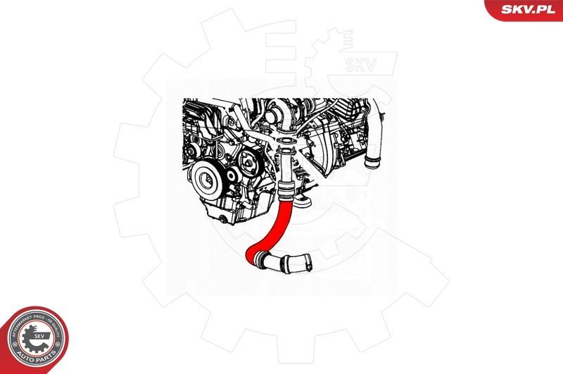 Kompresoriaus padavimo žarna ESEN SKV 43SKV164