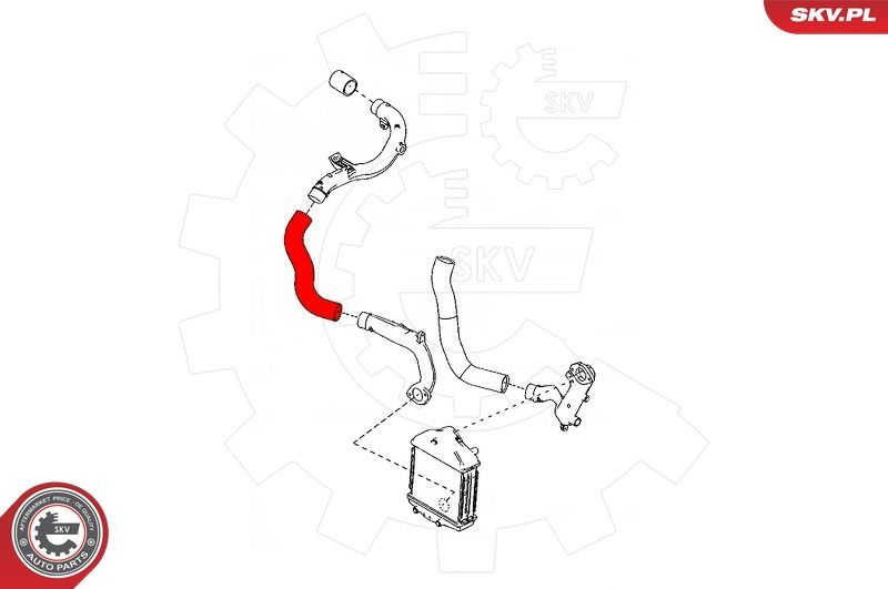 Kompresoriaus padavimo žarna ESEN SKV 43SKV167