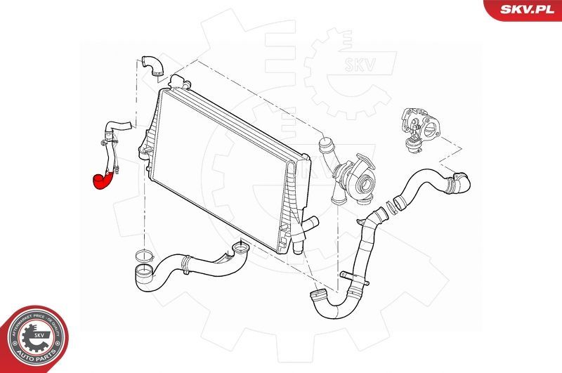 Kompresoriaus padavimo žarna ESEN SKV 43SKV186