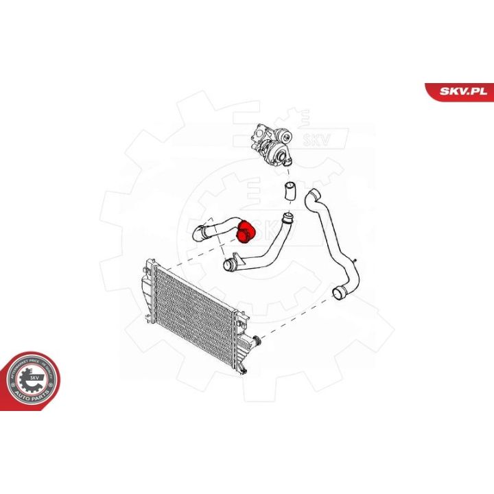 Kompresoriaus padavimo žarna ESEN SKV 43SKV198