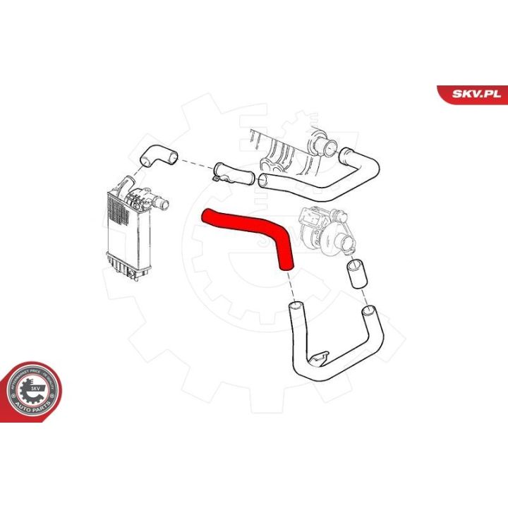 Kompresoriaus padavimo žarna ESEN SKV 43SKV205