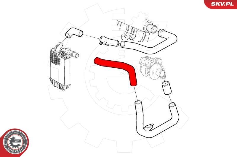 Kompresoriaus padavimo žarna ESEN SKV 43SKV205