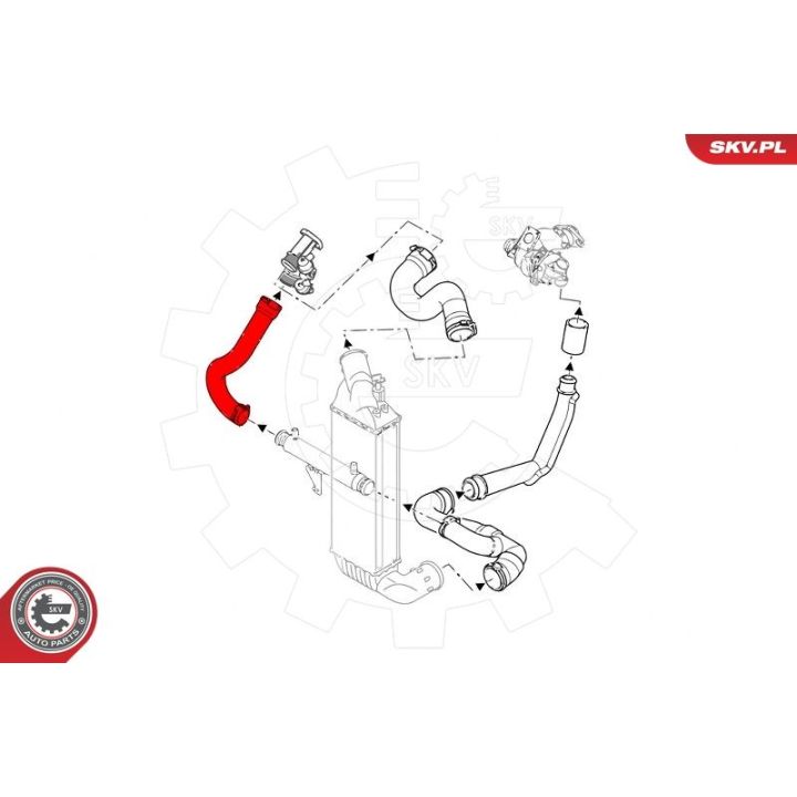 Kompresoriaus padavimo žarna ESEN SKV 43SKV210