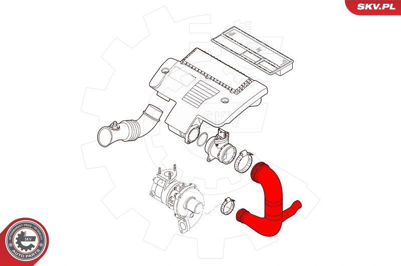 Kompresoriaus padavimo žarna ESEN SKV 43SKV228
