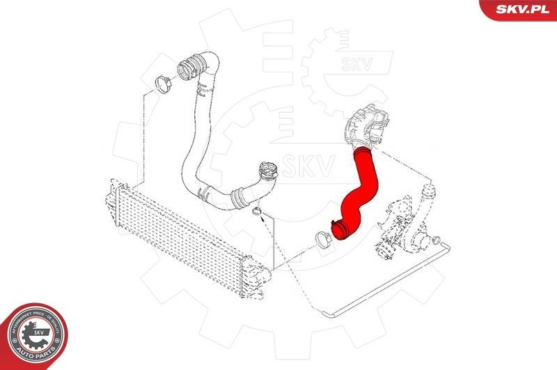 Kompresoriaus padavimo žarna ESEN SKV 43SKV270