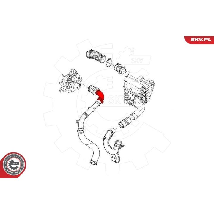 Kompresoriaus padavimo žarna ESEN SKV 43SKV281
