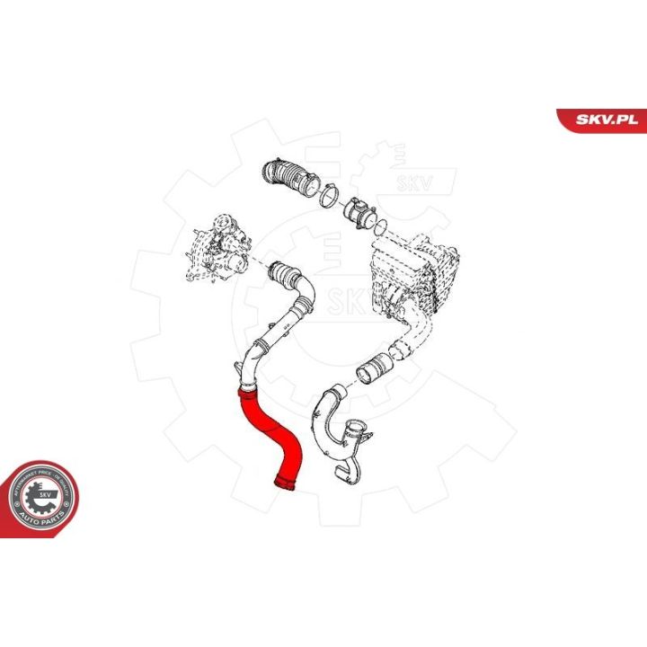 Kompresoriaus padavimo žarna ESEN SKV 43SKV282