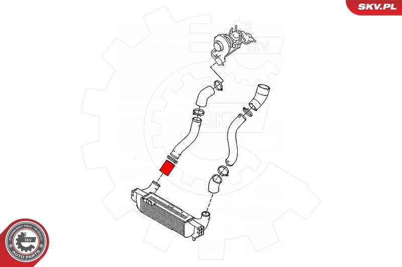 Kompresoriaus padavimo žarna ESEN SKV 43SKV287