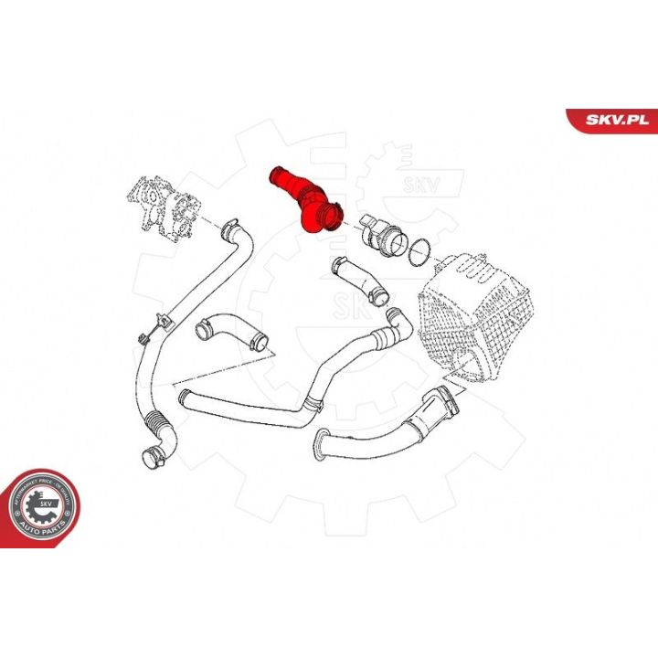 Kompresoriaus padavimo žarna ESEN SKV 43SKV298