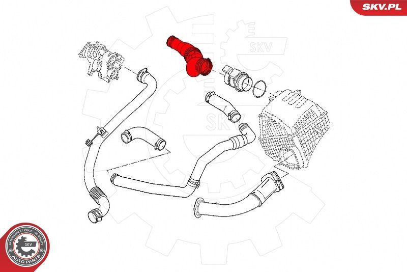 Kompresoriaus padavimo žarna ESEN SKV 43SKV298