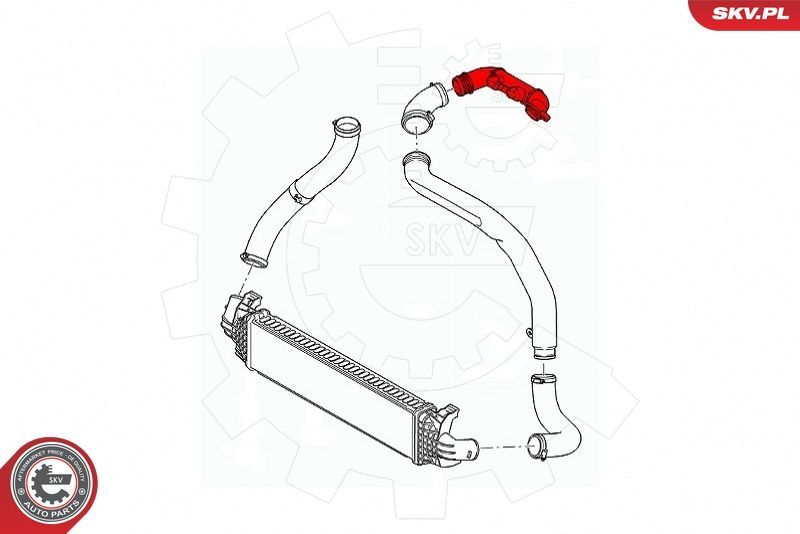 Kompresoriaus padavimo žarna ESEN SKV 43SKV309