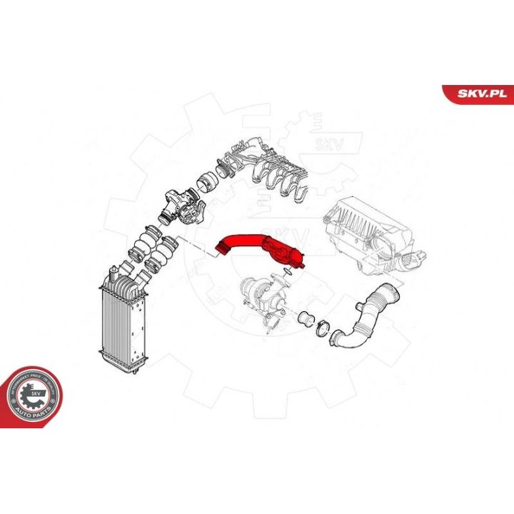 Kompresoriaus padavimo žarna ESEN SKV 43SKV317