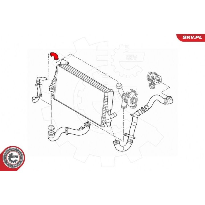 Kompresoriaus padavimo žarna ESEN SKV 43SKV337