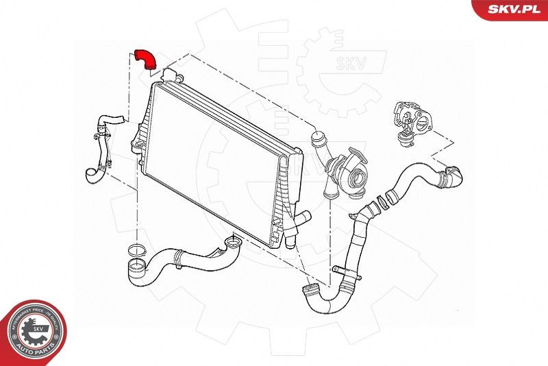 Kompresoriaus padavimo žarna ESEN SKV 43SKV337