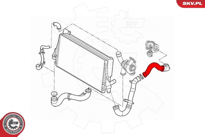 Kompresoriaus padavimo žarna ESEN SKV 43SKV346