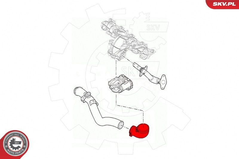 Kompresoriaus padavimo žarna ESEN SKV 43SKV348