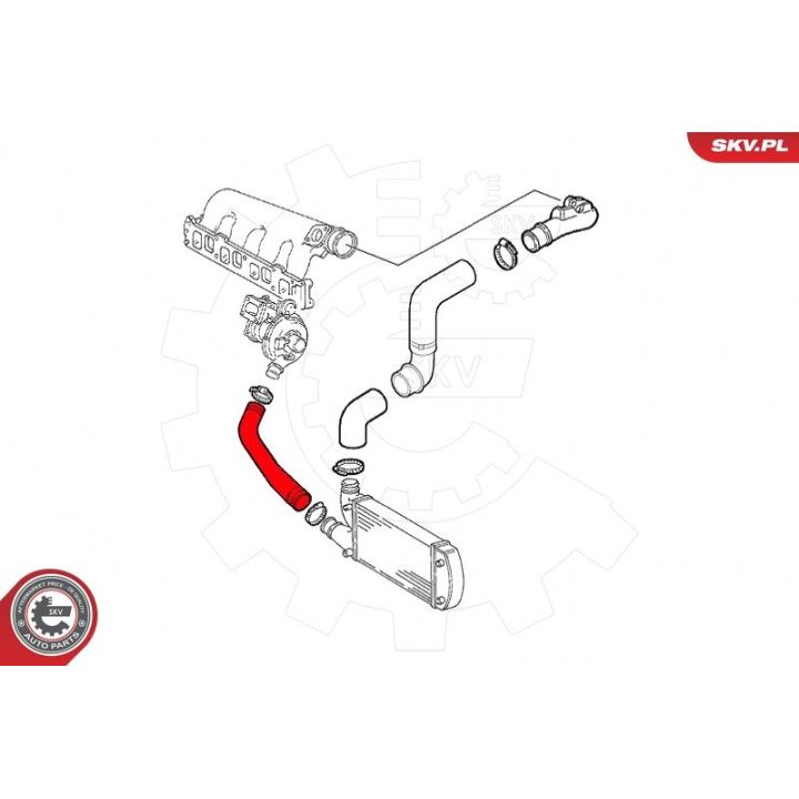 Kompresoriaus padavimo žarna ESEN SKV 43SKV357