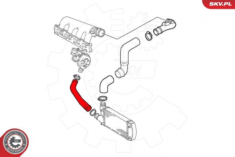 Kompresoriaus padavimo žarna ESEN SKV 43SKV357