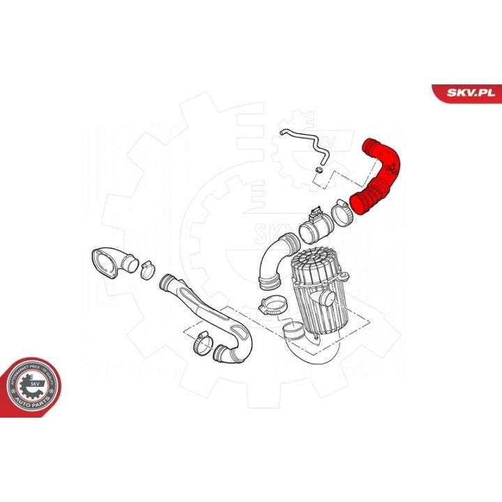 Kompresoriaus padavimo žarna ESEN SKV 43SKV417