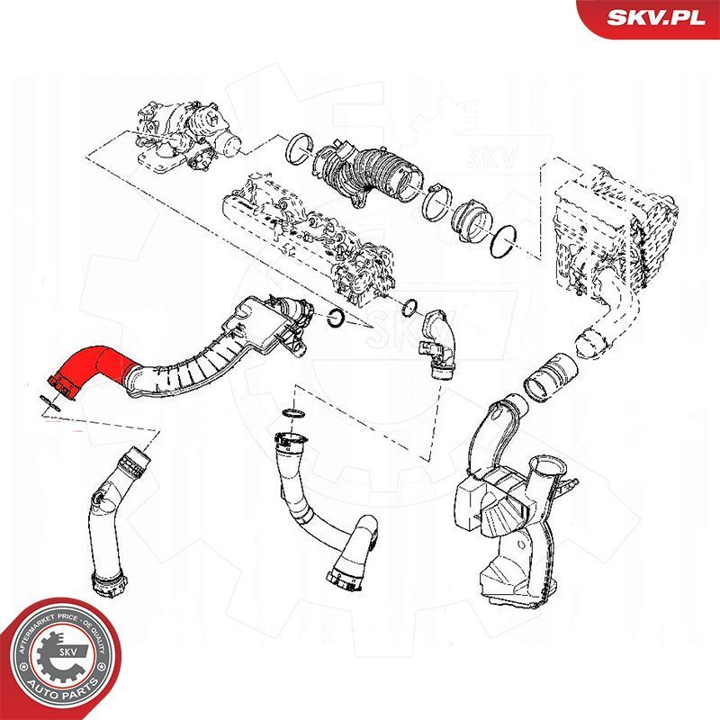 Kompresoriaus padavimo žarna ESEN SKV 54SKV072