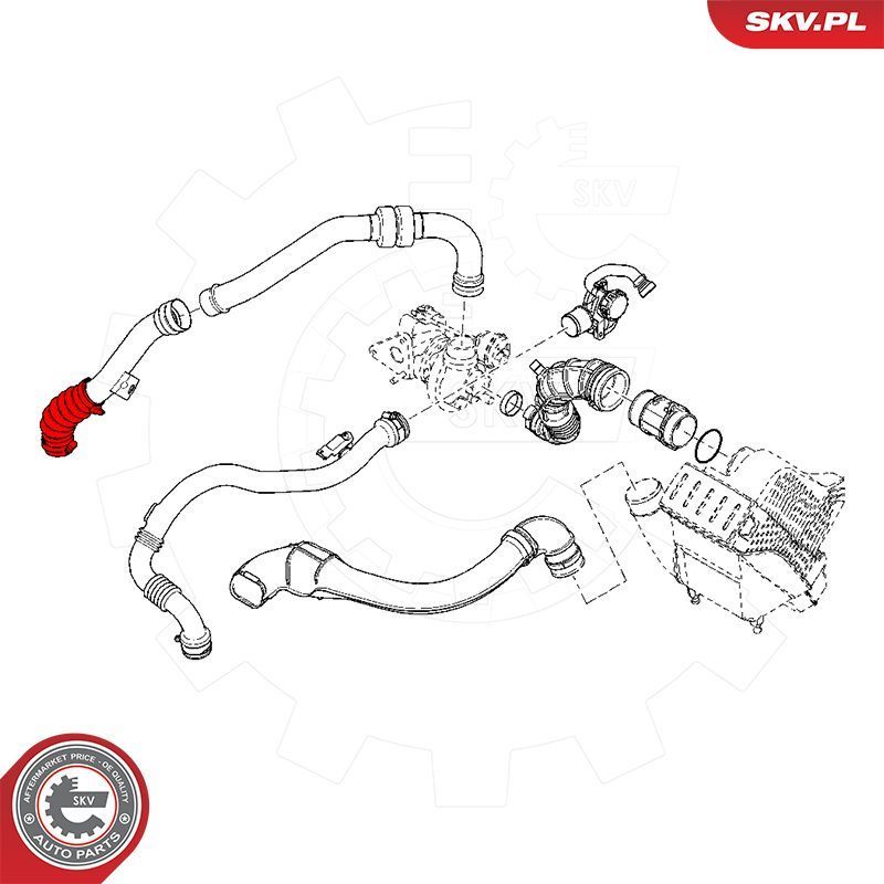 Kompresoriaus padavimo žarna ESEN SKV 54SKV093