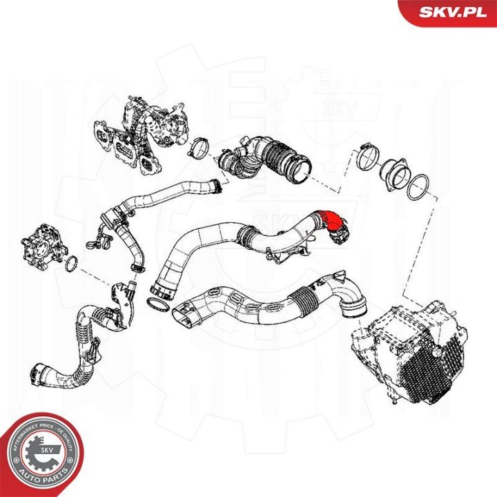 Kompresoriaus padavimo žarna ESEN SKV 54SKV100