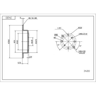 Stabdžių diskas HART 214 203