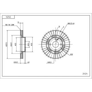 Stabdžių diskas HART 214 214