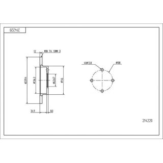 Stabdžių diskas HART 214 220