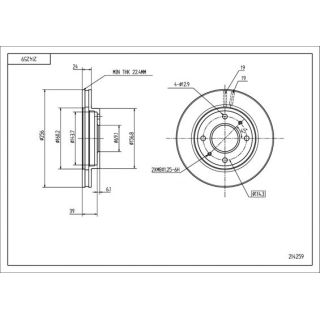 Stabdžių diskas HART 214 259
