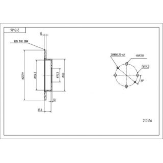 Stabdžių diskas HART 215 416