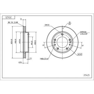 Stabdžių diskas HART 215 425