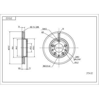 Stabdžių diskas HART 215 432