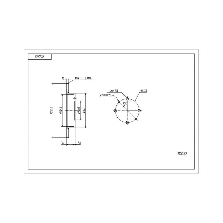 Stabdžių diskas HART 215 572