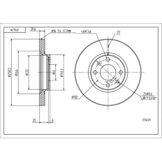 Stabdžių diskas HART 215 639