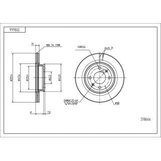 Stabdžių diskas HART 218 666