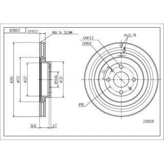 Stabdžių diskas HART 220 828