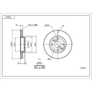 Stabdžių diskas HART 220 845