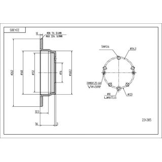 Stabdžių diskas HART 224 385