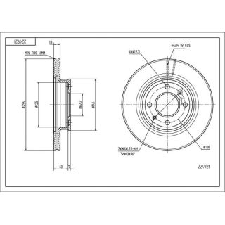 Stabdžių diskas HART 224 921