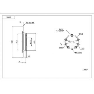 Stabdžių diskas HART 228 867