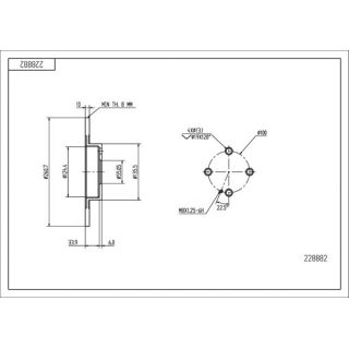 Stabdžių diskas HART 228 882