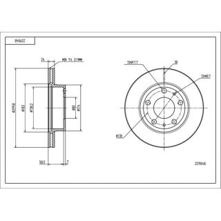Stabdžių diskas HART 229 048