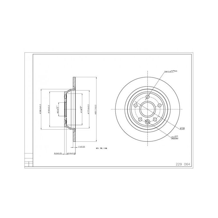 Stabdžių diskas HART 229 064