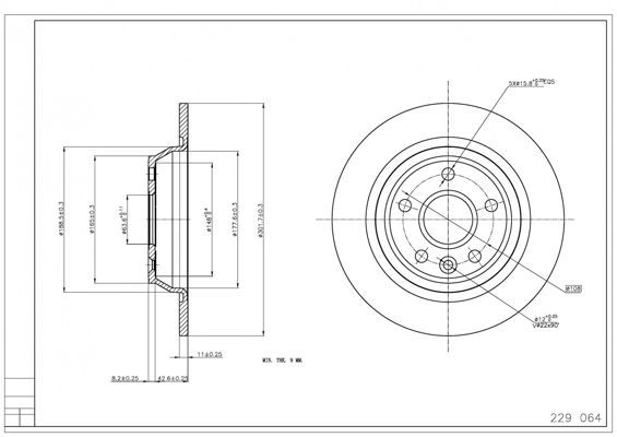 Stabdžių diskas HART 229 064