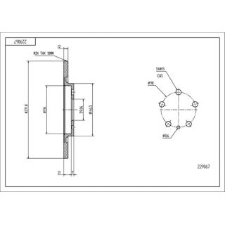 Stabdžių diskas HART 229 067
