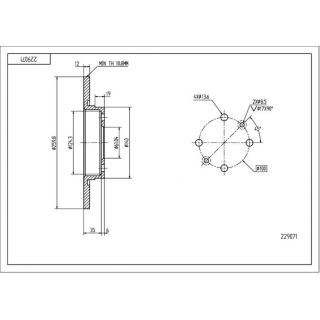 Stabdžių diskas HART 229 071
