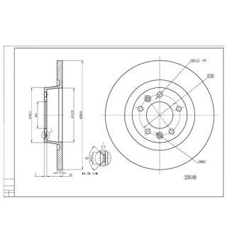 Stabdžių diskas HART 229 100