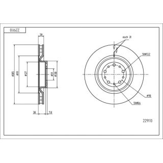 Stabdžių diskas HART 229 110