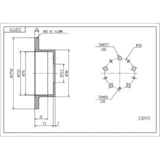 Stabdžių diskas HART 230 970
